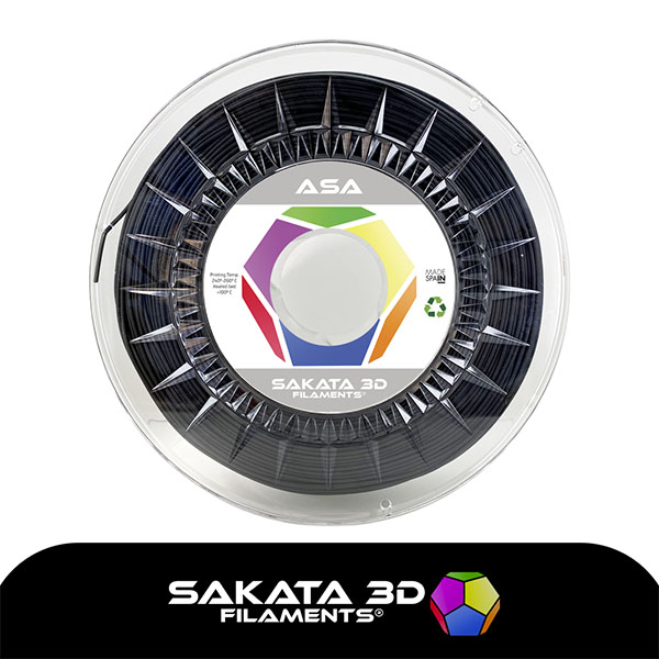Filamento ASA Negro Sakata 3D Filaments