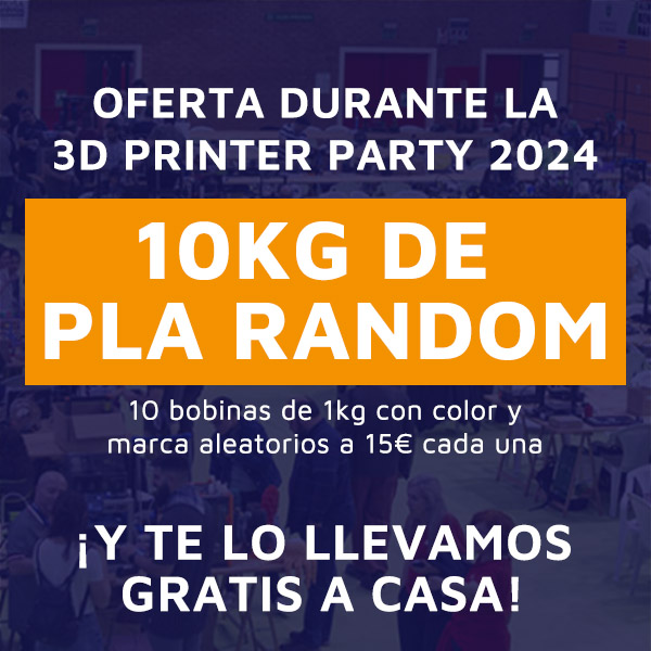 Banner Oferta 3D Printer Party 2024 Cuadrado
